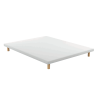Sommier Tapissier Extra-Plat Ht 8 cm Blanc