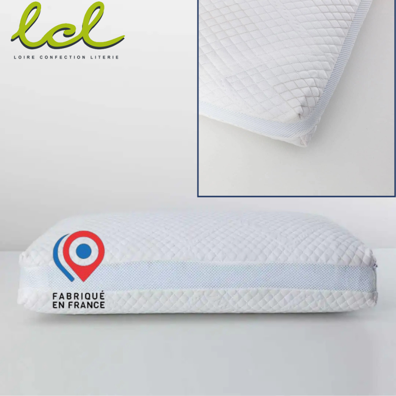 Oreiller Sensation Fraicheur Aquagel 15 cm 40X60